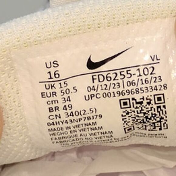 Nike Alpha Huarache Elite Mens NEW w/Tags Red & White Baseball Cleats - sz. 16 - Picture 7 of 7